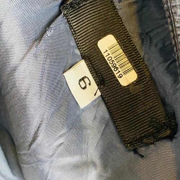 Carmen Marc Valvo Denim Blue Sequin Sleeveless Shift Dress Size 6 Small - Picture 7 of 14